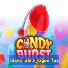 nicks para jogos fps